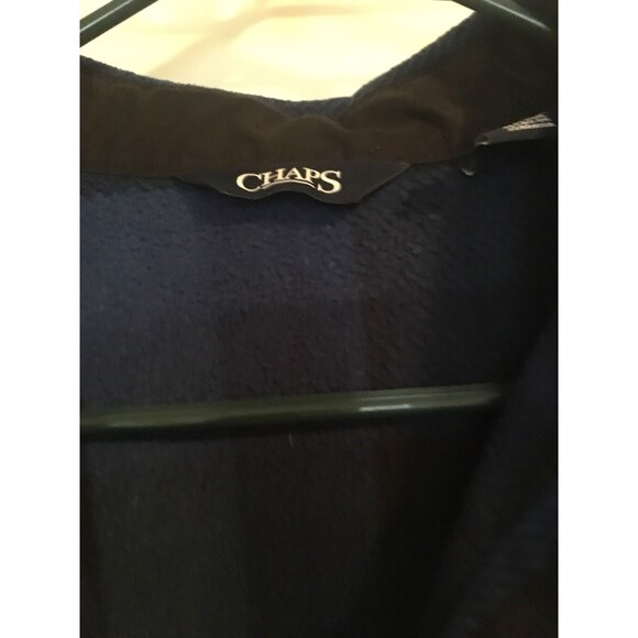 Chaps Men's Plaid Button Down Shirt Fleece Long Sleeve Size Medium - Picture 3 of 6